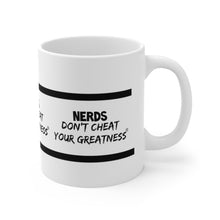 Load image into Gallery viewer, DCYG NERDS Black Logo Ceramic Coffee Cups, 11oz, 15oz
