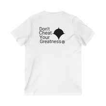 Load image into Gallery viewer, DCYG Black Version 2 Unisex Jersey Short Sleeve V-Neck Tee
