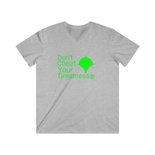 Load image into Gallery viewer, DCYG Green Logo Fitted V-Neck Short Sleeve Tee