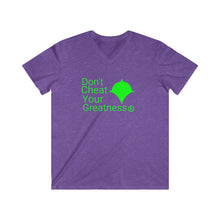 Load image into Gallery viewer, DCYG Green Logo Fitted V-Neck Short Sleeve Tee