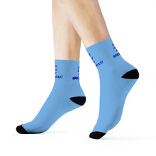 Load image into Gallery viewer, DCYG Blue & Light Blue Crew Socks