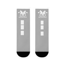 Load image into Gallery viewer, DCYG Dbl Basketball Players White & Grey Crew Socks (EU)