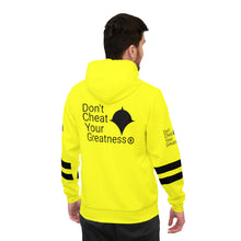 Load image into Gallery viewer, DCYG Black & Neon Yellow Athletic Hoodie (AOP)