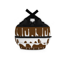 Load image into Gallery viewer, DCYG DRIP 24 White logo & Dark Brown Backpack