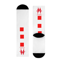 Load image into Gallery viewer, DCYG Red & White Womens Crew Socks (EU)