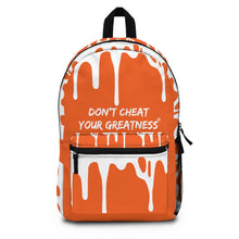Load image into Gallery viewer, DCYG DRIP 24 White logo & Orange Backpack