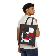 Load image into Gallery viewer, Copy of DCYG White Logo& Red ,White & Black Cotton Canvas Tote Bag