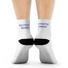 Load image into Gallery viewer, DCYG Blue & White Crew Socks