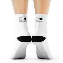 Load image into Gallery viewer, DCYG Black & White Crew Socks
