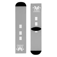 Load image into Gallery viewer, DCYG Dbl Basketball Players White & Grey Crew Socks (EU)