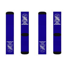 Load image into Gallery viewer, DCYG STX White Phi Beta Sigma & Blue Socks