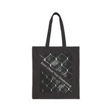 Load image into Gallery viewer, DCYG White Logo& Chain Link Black Cotton Canvas Tote Bag