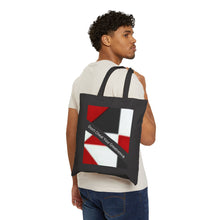 Load image into Gallery viewer, Copy of DCYG White Logo& Red ,White & Black Cotton Canvas Tote Bag
