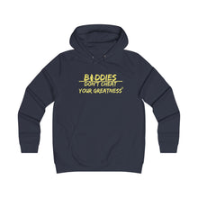 Load image into Gallery viewer, DCYG FX Baddies Yellow Logo Girlie College Hoodie