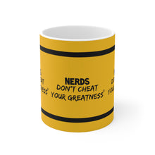 Load image into Gallery viewer, DCYG NERDS Black Logo Ceramic Coffee Cups, 11oz, 15oz