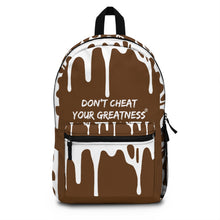Load image into Gallery viewer, DCYG DRIP 24 White logo & Dark Brown Backpack
