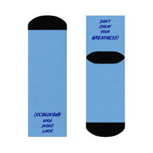 Load image into Gallery viewer, DCYG Blue & Light Blue Crew Socks
