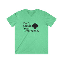 Load image into Gallery viewer, DCYG Black Logo Fitted V-Neck Short Sleeve Tee