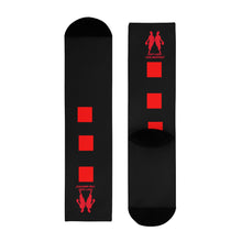 Load image into Gallery viewer, DCYG Red & Black Womens Crew Socks (EU)