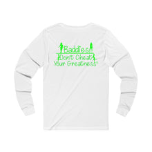 Load image into Gallery viewer, DCYG 24SX Baddies Green logo Unisex Jersey Long Sleeve Tee