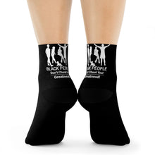 Load image into Gallery viewer, DCYG Black People Black & White Crew Socks