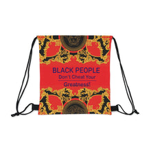 Load image into Gallery viewer, DCYG Black People Outdoor Drawstring Bag