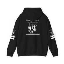 Load image into Gallery viewer, Black People DEI white Logo Cozy Unisex Heavy Blend™ Hooded Sweatshirt - Perfect for Chill Days and Gatherings