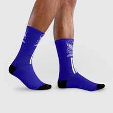 Load image into Gallery viewer, DCYG White Phi Beta Sigma & Blue Crew Socks (EU)