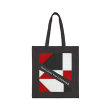 Load image into Gallery viewer, Copy of DCYG White Logo& Red ,White & Black Cotton Canvas Tote Bag