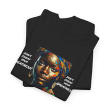 Load image into Gallery viewer, Blk Woman ,Multicolor Scarf & White Unisex Heavy Cotton Tee