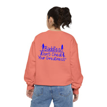 Load image into Gallery viewer, DCYG 24SX Baddies Blue Logo Garment-Dyed Sweatshirt