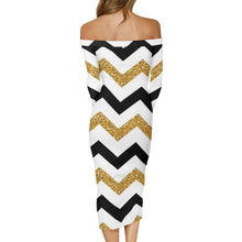 Load image into Gallery viewer, DCYG Xclusive Womens Long Sleeve Off The Shoulder Lady Dress