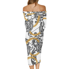 Load image into Gallery viewer, DCYG Xclusive Womens Long Sleeve Off The Shoulder Lady Dress