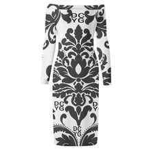 Load image into Gallery viewer, DCYG Xclusive Womens Long Sleeve Off The Shoulder Lady Dress
