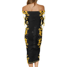 Load image into Gallery viewer, DCYG Xclusive Womens Long Sleeve Off The Shoulder Lady Dress