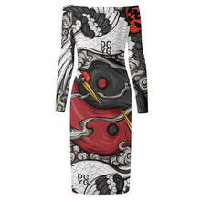 Load image into Gallery viewer, DCYG Xclusive Womens Long Sleeve Off The Shoulder Lady Dress