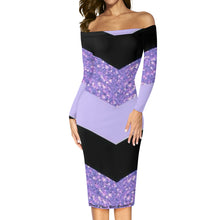Load image into Gallery viewer, DCYG Xclusive Womens Long Sleeve Off The Shoulder Lady Dress