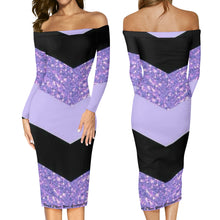Load image into Gallery viewer, DCYG Xclusive Womens Long Sleeve Off The Shoulder Lady Dress
