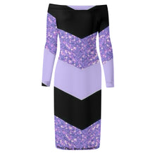 Load image into Gallery viewer, DCYG Xclusive Womens Long Sleeve Off The Shoulder Lady Dress