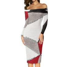 Load image into Gallery viewer, DCYG Xclusive Womens Long Sleeve Off The Shoulder Lady Dress