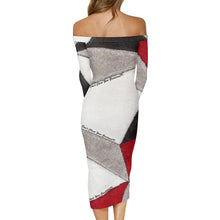 Load image into Gallery viewer, DCYG Xclusive Womens Long Sleeve Off The Shoulder Lady Dress