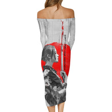 Load image into Gallery viewer, DCYG Xclusive Womens Long Sleeve Off The Shoulder Lady Dress