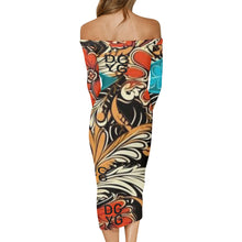 Load image into Gallery viewer, DCYG Xclusive Womens Long Sleeve Off The Shoulder Lady Dress