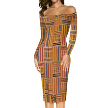 Load image into Gallery viewer, DCYG Xclusive Womens Long Sleeve Off The Shoulder Lady Dress