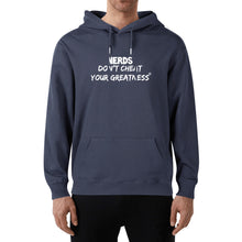 Load image into Gallery viewer, DCYG NERDS White Logo Adult Cotton Hoodie