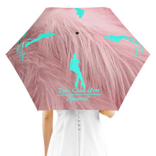 Load image into Gallery viewer, DCYG Xclusive Pink Fur Umbrella Printing Outside