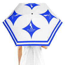 Load image into Gallery viewer, DCYG Xclusive Womens Blue & White Umbrella Printing Outside