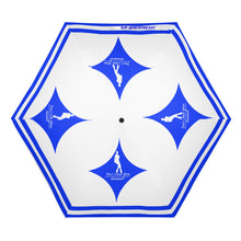 Load image into Gallery viewer, DCYG Xclusive Womens Blue & White Umbrella Printing Outside