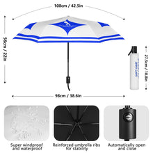 Load image into Gallery viewer, DCYG Xclusive Womens Blue & White Umbrella Printing Outside