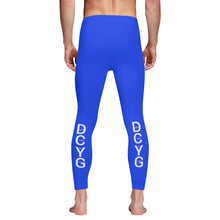Load image into Gallery viewer, DCYG Xclusive Blue & White Mens Leggings & Running Tights